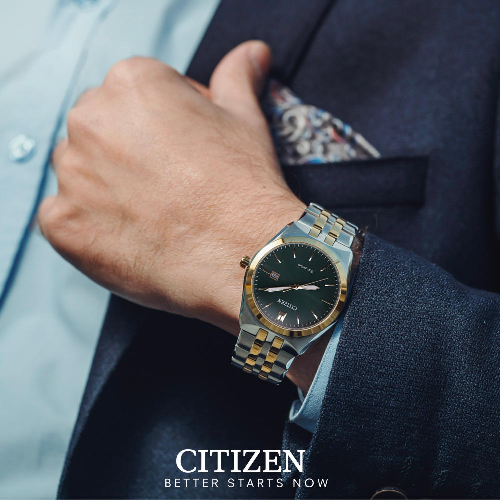 Đồng Hồ Nam Citizen Dây Kim Loại Máy Eco-Drive BM7339-89X - Mặt Trắng (38mm)