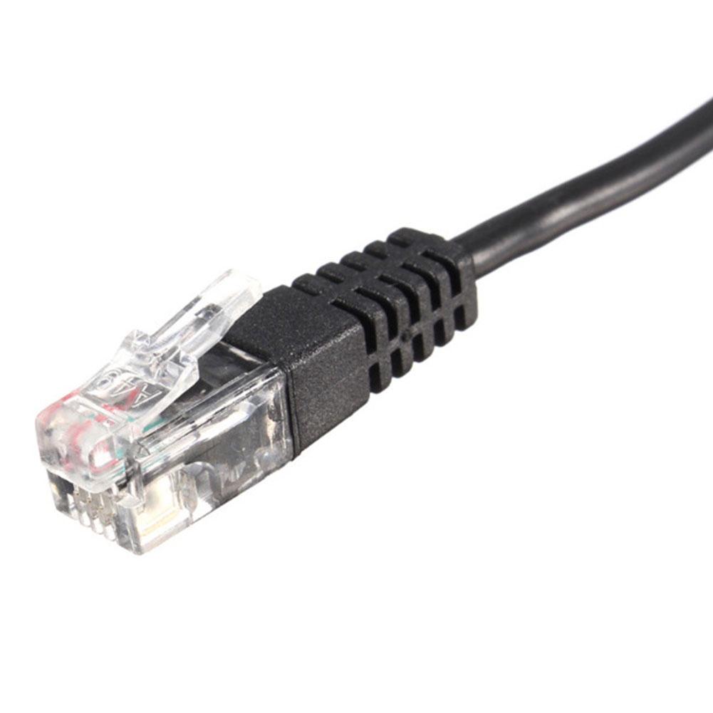 【ky】3.5mm to RJ9 Jack Adapter PC Headset Audio Cable Converter Telephone Using