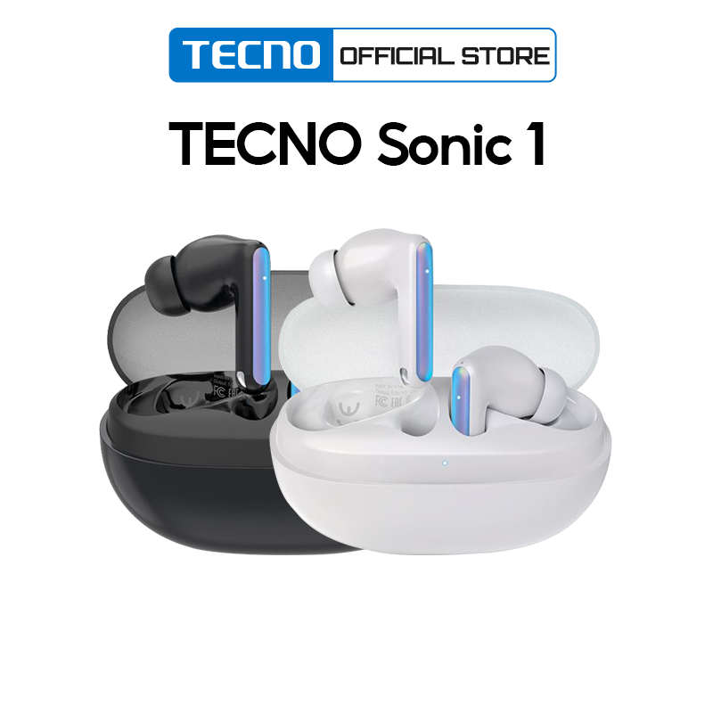 Tai nghe Tecno Sonic 1 | Bluetooth 5.3 | Chống nước IPX5 | 50 giờ chơi nhạc | - Hàng chính hãng