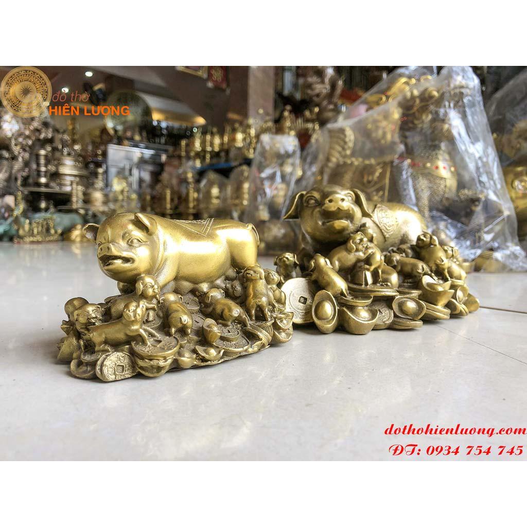 Tượng Heo Mẹ Và Đàn Heo Con - Tượng Heo Đàn