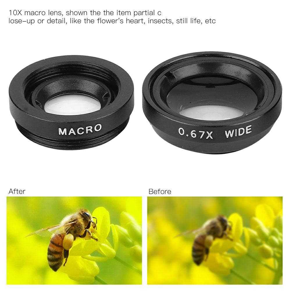 Lens Cho Điện Thoại 3 in 1 - Lens Macro Bền Đẹp ON917 - Hàng Chính Hãng