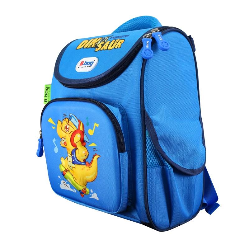 Balo chống gù B.bag Genius Box F2-Dinosaur Xanh đậm dành cho bé học sinh tiểu học từ 6 đến 11 tuổi B-12-109