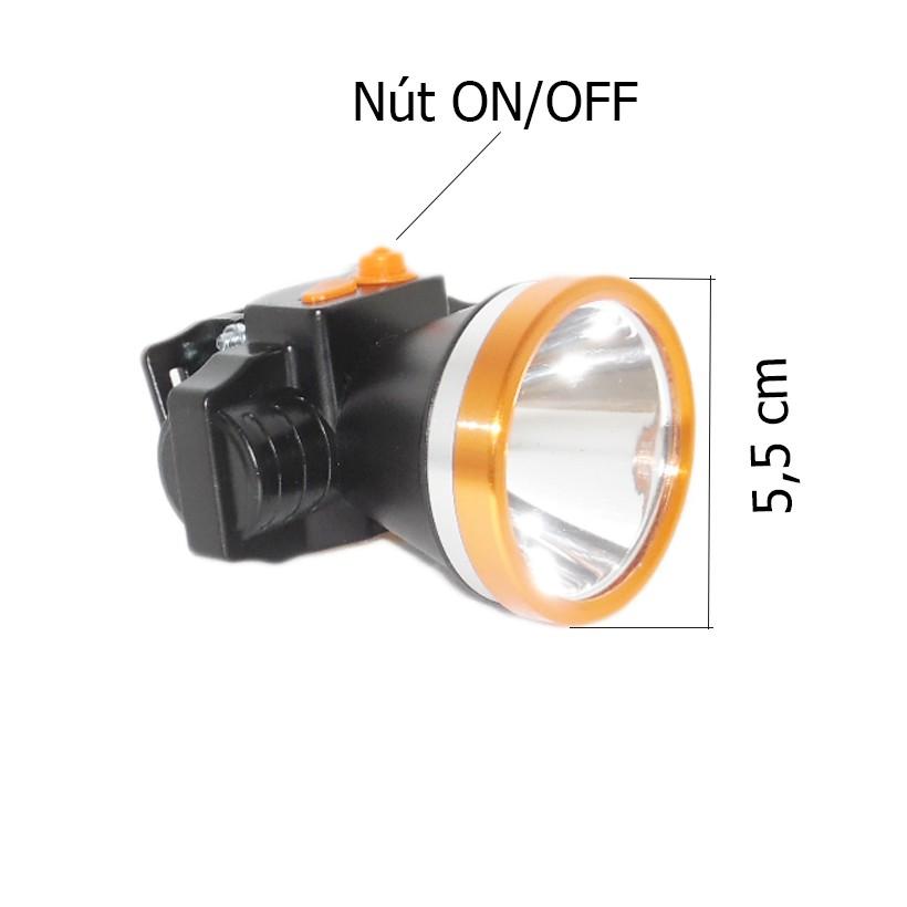 Đèn pin sạc đội đầu siêu sáng VS-607 38W (ánh sáng vàng)