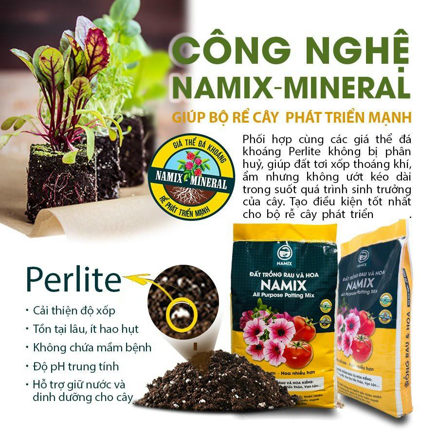 Đất sạch trồng cây Namix túi 5dm3