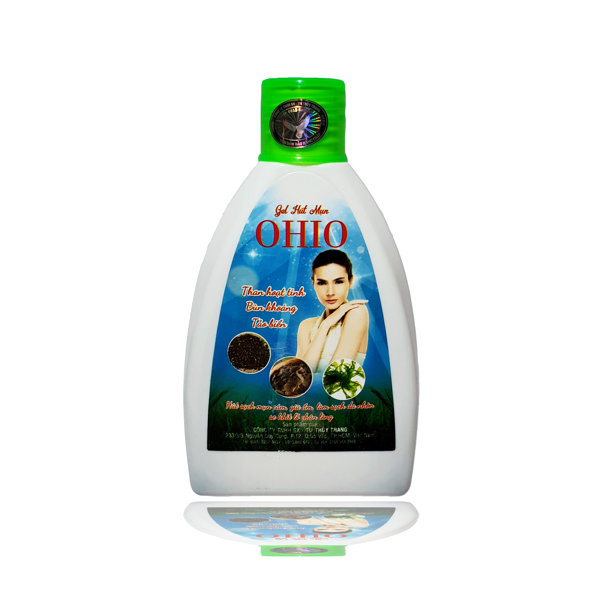 Gel Hút Mụn Đầu Đen Than Hoạt Tính - Bùn Khoáng - Tảo Biển - OHIO - 200g