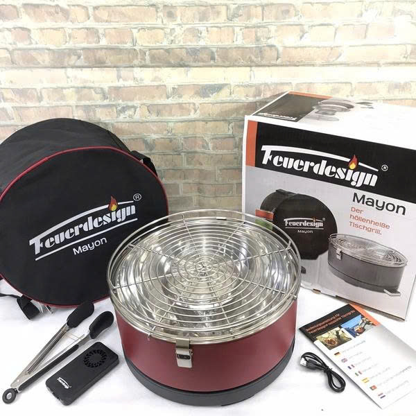 BẾP NƯỚNG THAN HOA KHÔNG KHÓI FEUERDESIGN MAYON ĐỨC Hàng chusnh hãng