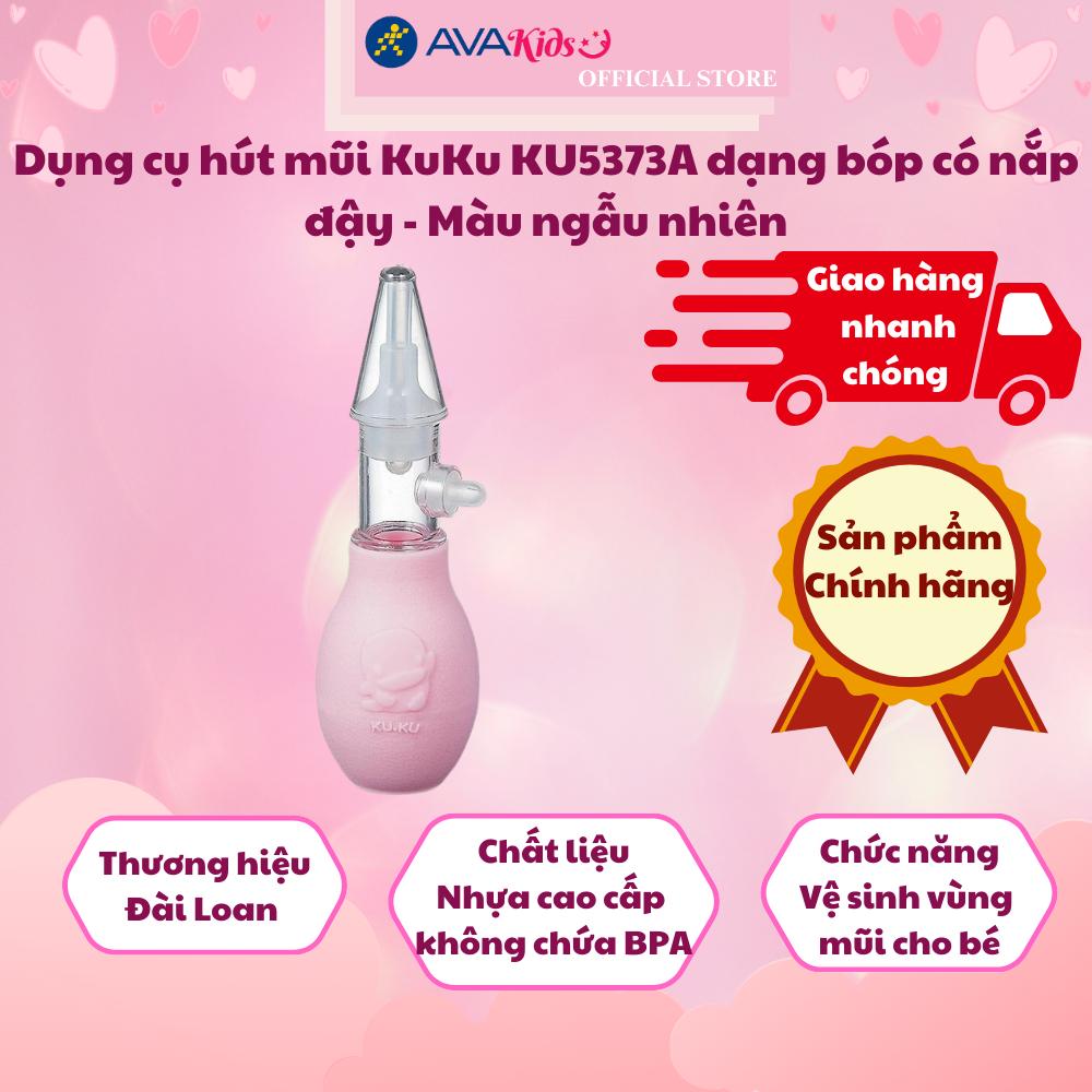 Dụng cụ hút mũi KuKu KU5373A dạng bóp có nắp đậy - Màu ngẫu nhiên