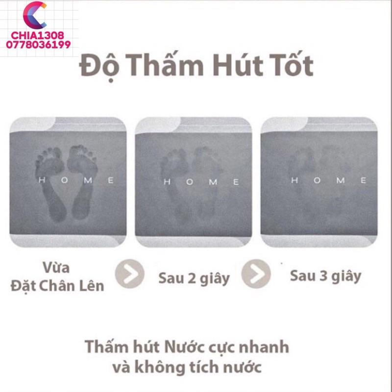 THẢM LAU CHÂN SILICON SIÊU SANG, SIÊU THẤM NƯỚC, CHỐNG TRƠN TRƯỢT TỐT , SIÊU RẺ