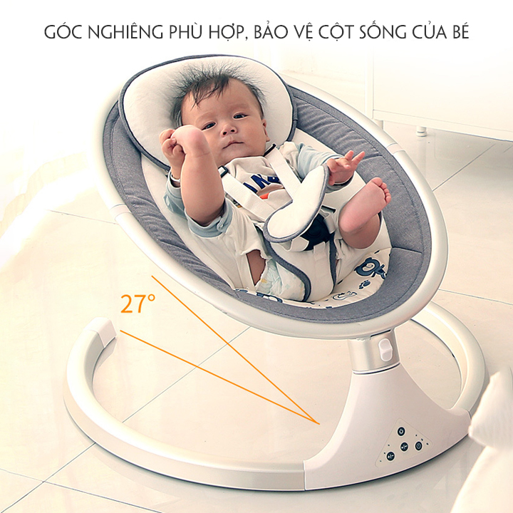 Nôi rung tự động cho bé - nôi rung đa năng nhiều chế độ