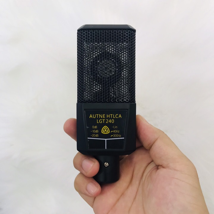 Micro thu âm LGT240 + chống sốc, hát karaoke, livetream cao cấp