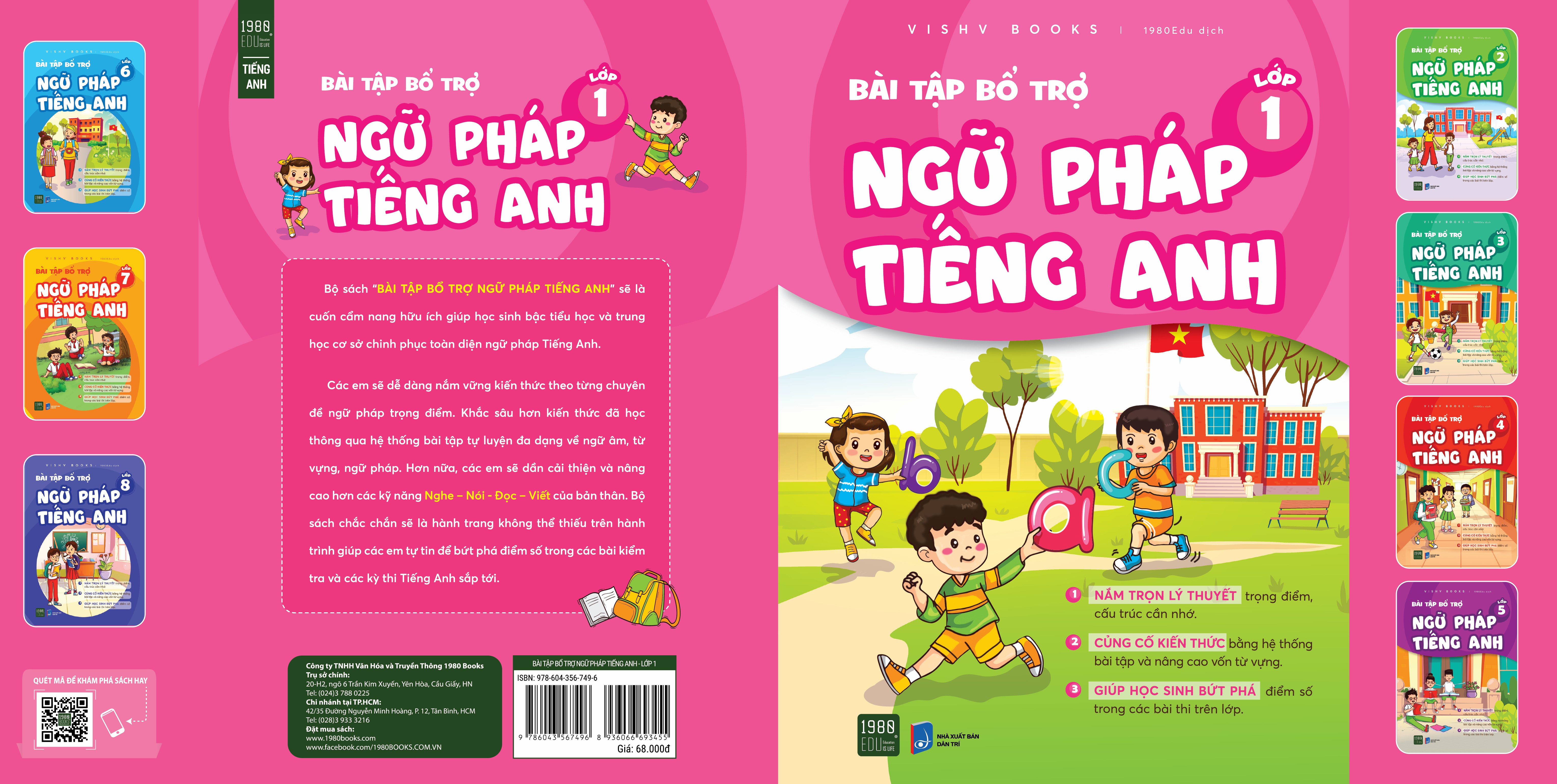 Bài tập bổ trợ ngữ pháp tiếng Anh lớp 1 - VISHV Books