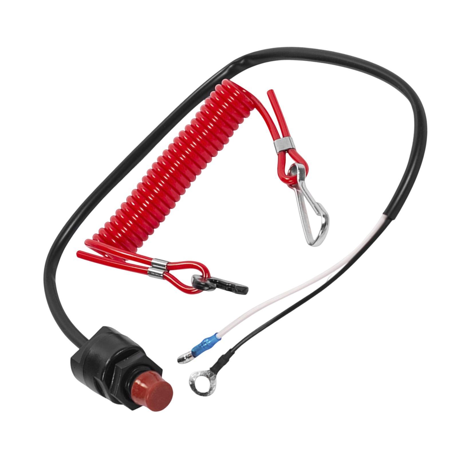 Engine Stop Kill Switch Cut Out Flameout Switch for Motorboat Boat Outboard