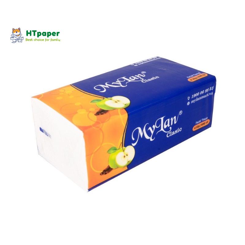 Giấy Ăn Rút, Khăn Giấy Rút Lụa Mylan Quả Táo Cao Cấp Siêu Dai và Mềm Mịn