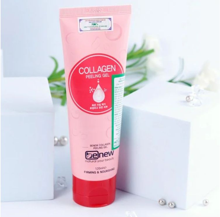 Tẩy tế bào chết trắng da chống lão hóa Hàn Quốc Benew Collagen Peeling Gel 120ml - Hàng chính hãng