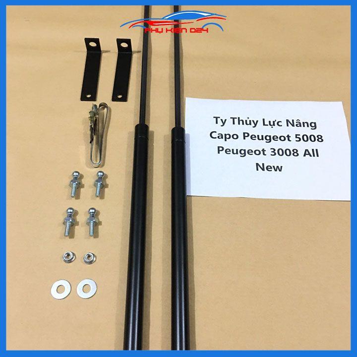 Ty thủy lực chống nắp capo Peugeot 5008 Peugeot 3008 All New hỗ trợ mở tự động kèm phụ kiện lắp