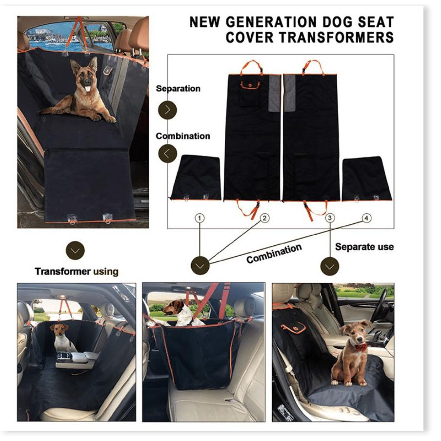 Miếng lót ghế cho thú cưng trên ô tô DOG CAR SEAT COVER UPGRADED - Đồng Hành cùng Thú Cưng