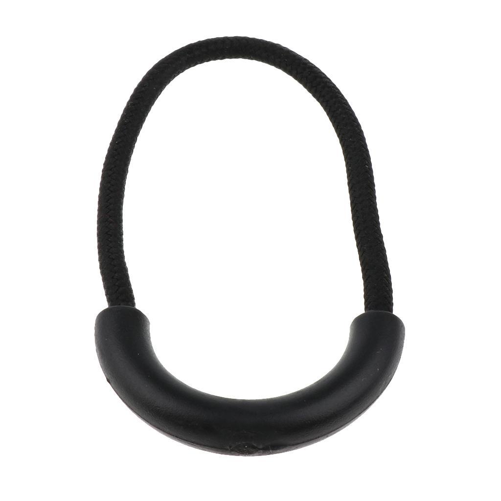 2-4pack 10 Pcs Plastic U Shape Zip Puller Strong Zipper Pull Cord Black