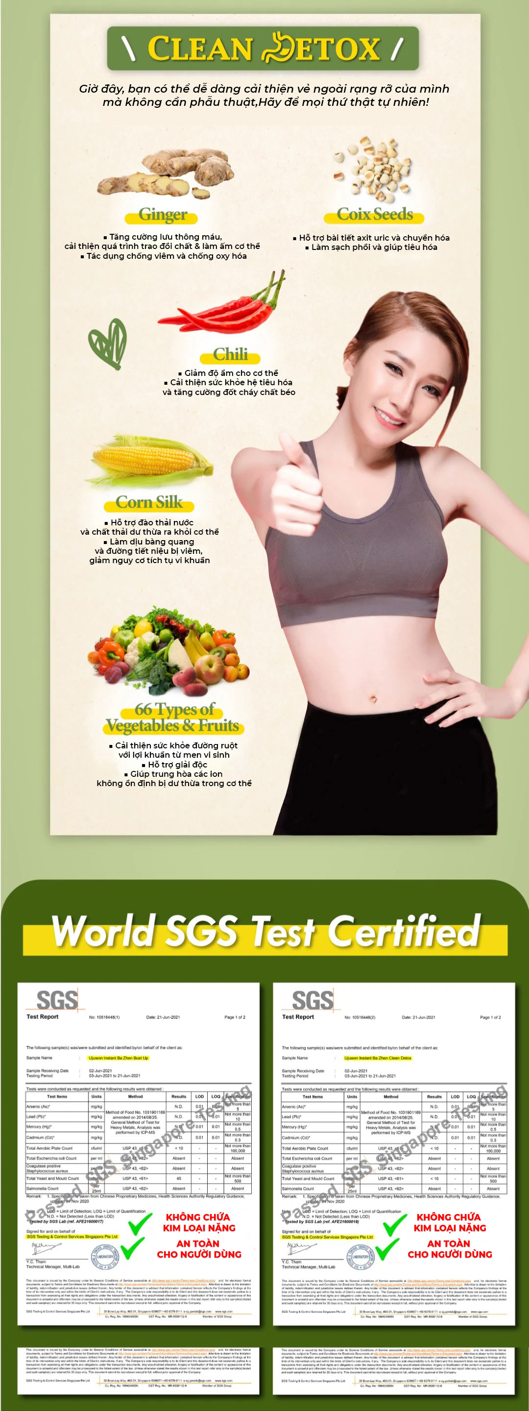 Nước Uống Thảo Mộc Giảm Đau Bụng Kinh Hiệu Quả, Ba Zhen Ujuwon Đài Loan, Detox Thanh Lọc Cơ Thể, Cải Thiện Làn Da, Hỗ Trợ Giảm Cân