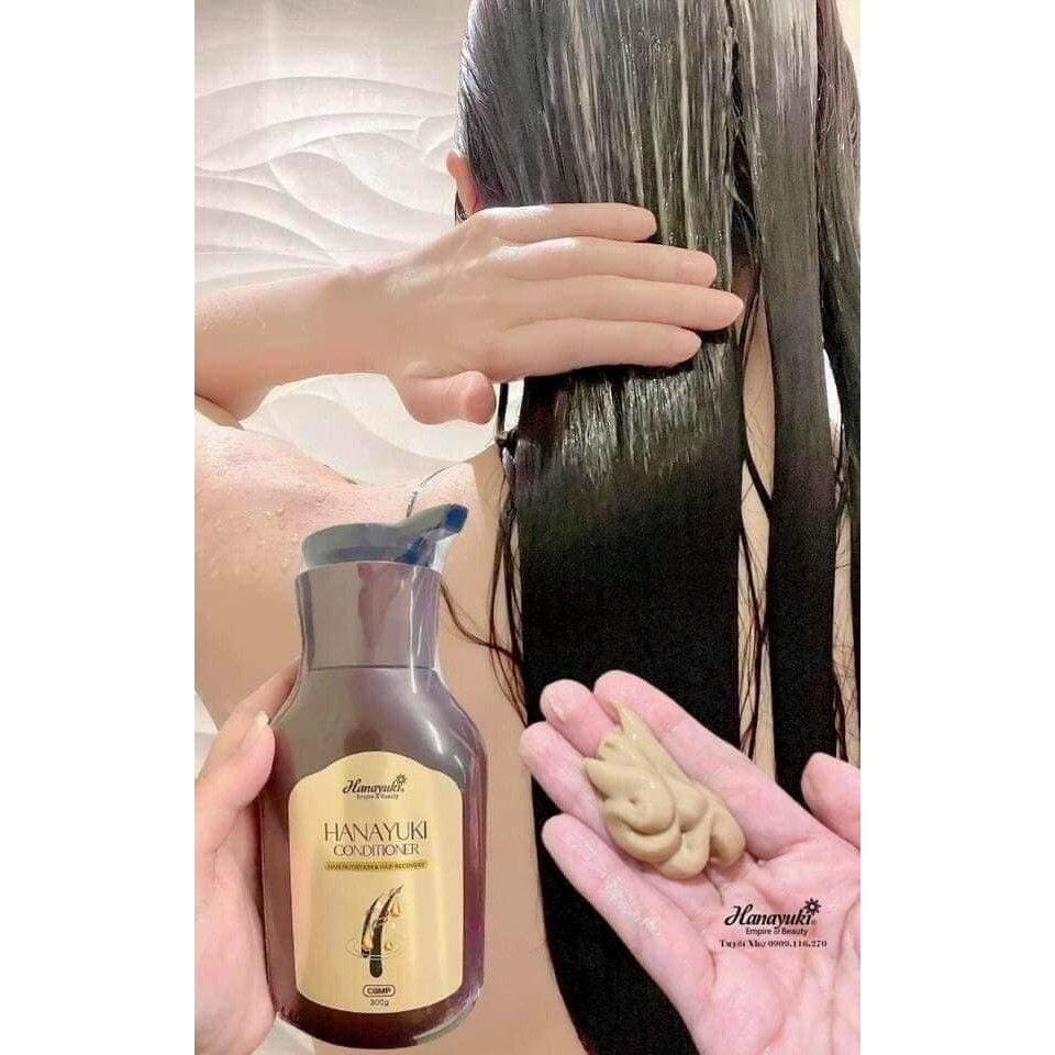 Dầu xả Hanayuki Conditioner giúp tóc mềm mượt và phục hồi hư tổn 