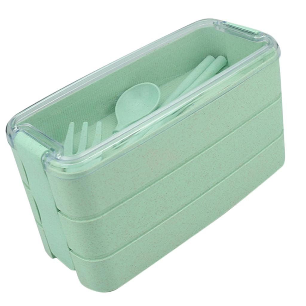 Bento Lunch Box 3 Layers Food Container Snack Lunchbox