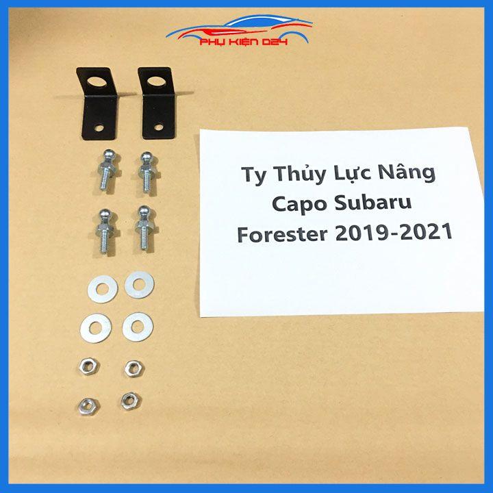 Ty thủy lực chống nắp capo Subaru Forester 2019-2020-2021 hỗ trợ mở tự động kèm phụ kiện lắp