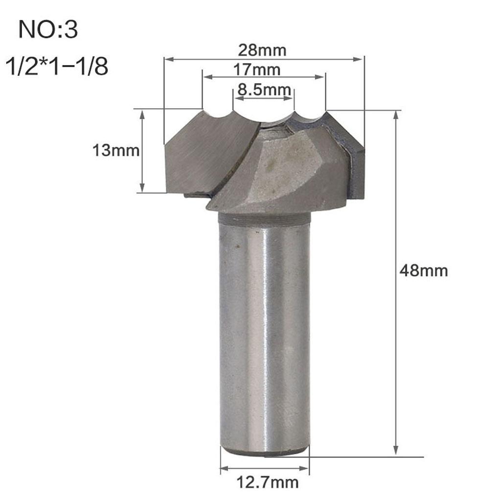 Double Arc Router Bit 1/2inch Straight Shank CNC Router Bits