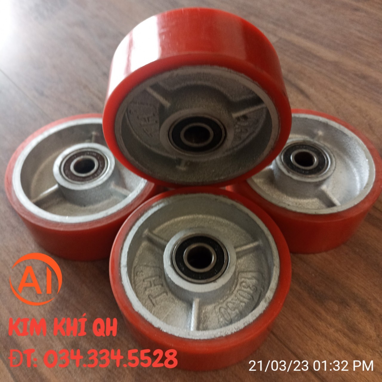 Bánh Xe Pu 125 Chịu tải trọng lớn chuyên lắp xe đẩy hàng xe nâng