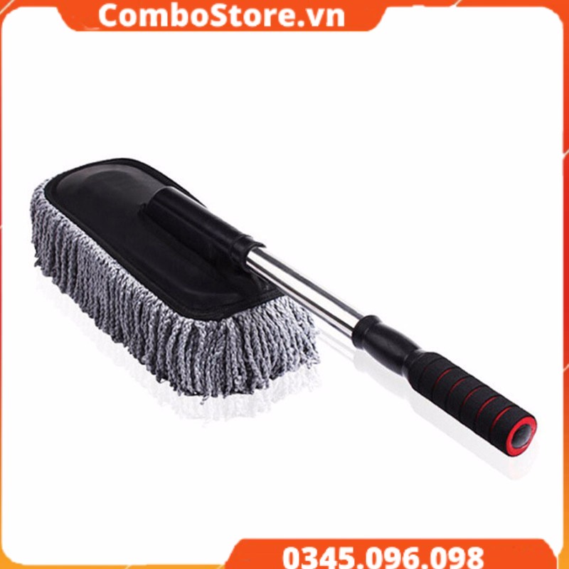 Chổi rửa xe ô tô chuyên dụng cán co giãn – Chổi lau rửa xe Nano cán xếp gọn tiện lợi