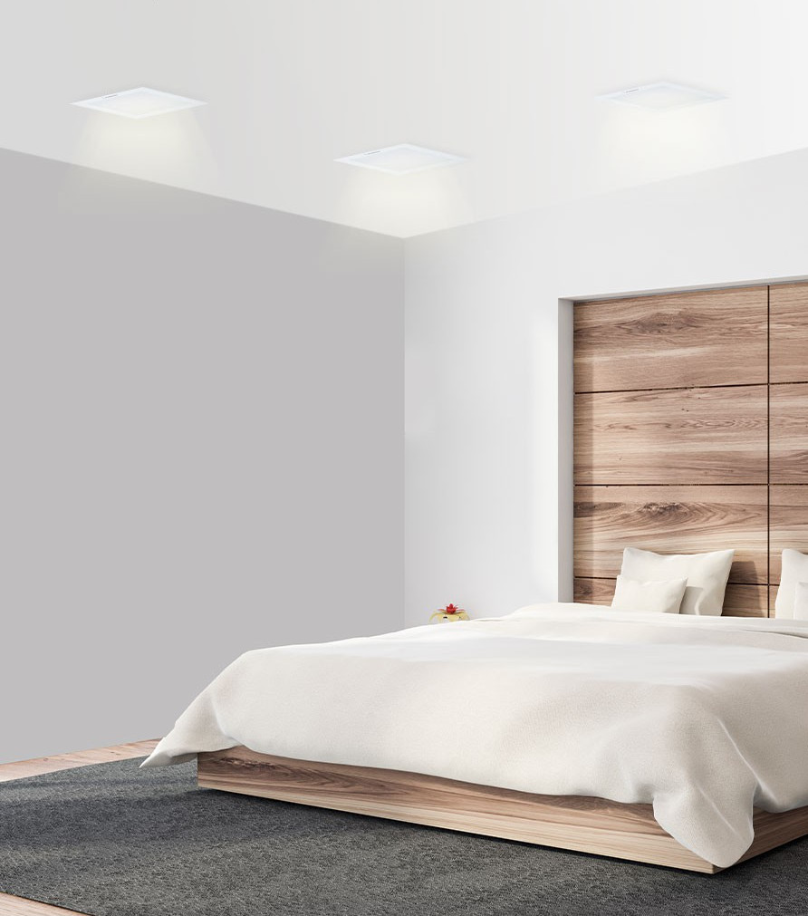 Đèn LED âm trần Downlight Panasonic Neo Slim Loại đơn sắc Công suất siêu mỏng nguồn rời, ánh sáng Trắng 6500K, Trung tính 4000K, Ấm 3000K