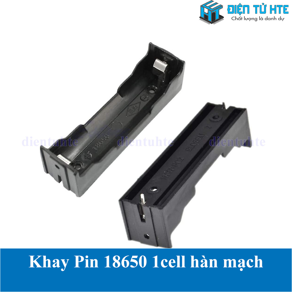 Hộp đế đựng Pin sạc 18650 1 cell hàn mạch