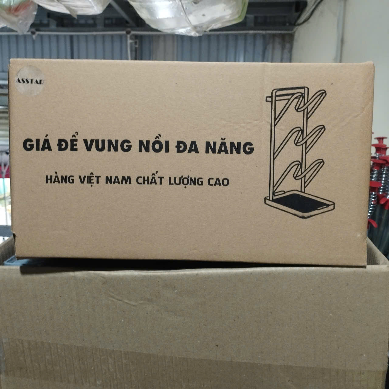 Giá Để Vung Nắp Nồi Và Dụng Cụ Nấu Ăn 2 Trong 1 - Hàng chính hãng [Được đồng kiểm]