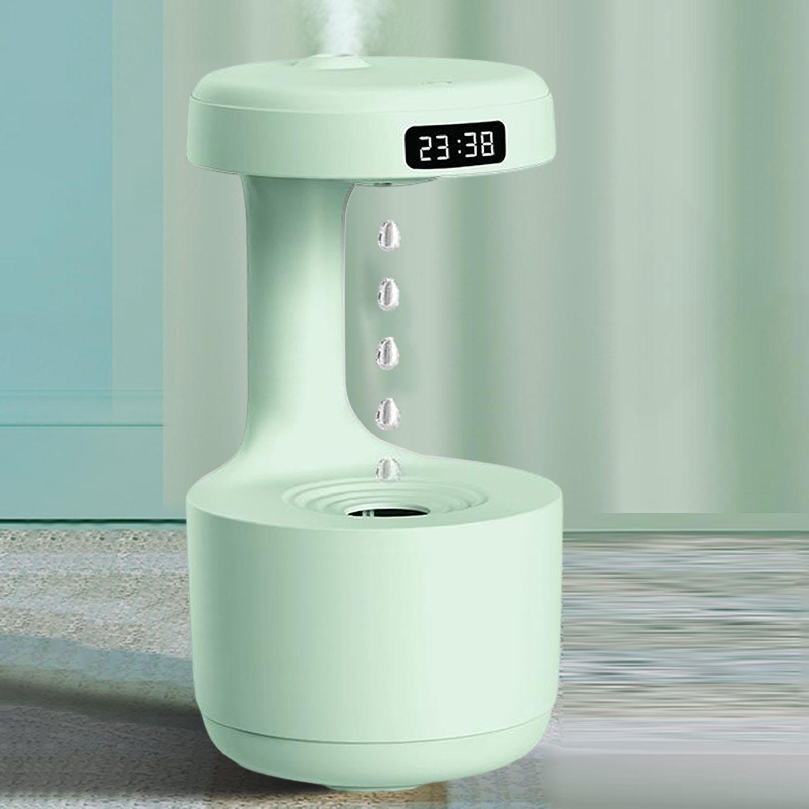 Desktop Humidifier Low Noise 800ml Antigravity Water Drop Night Light