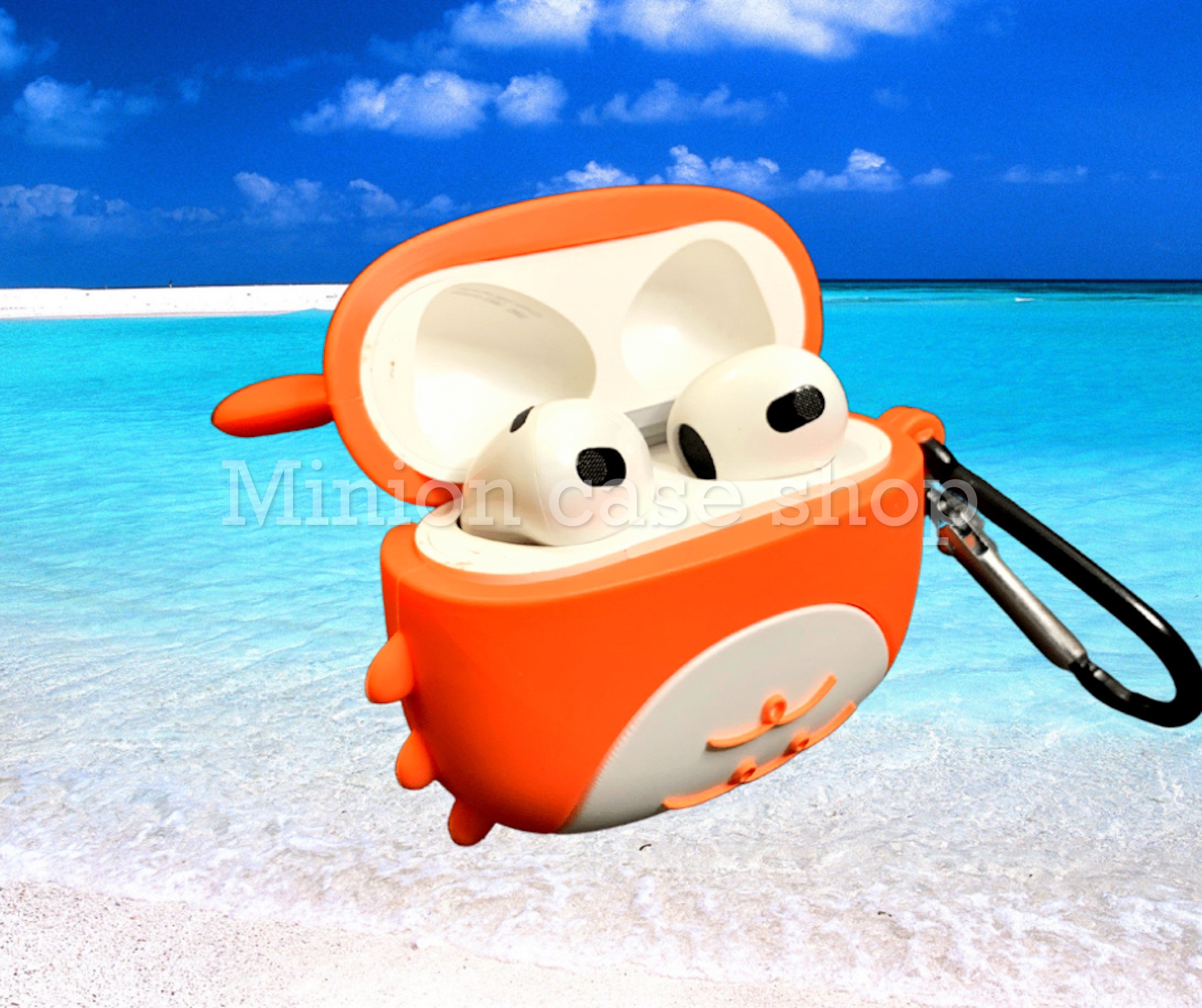 Bao Case Ốp dành cho Airpod 3 & Airpod pro cua cam silicon 3d cao cấp
