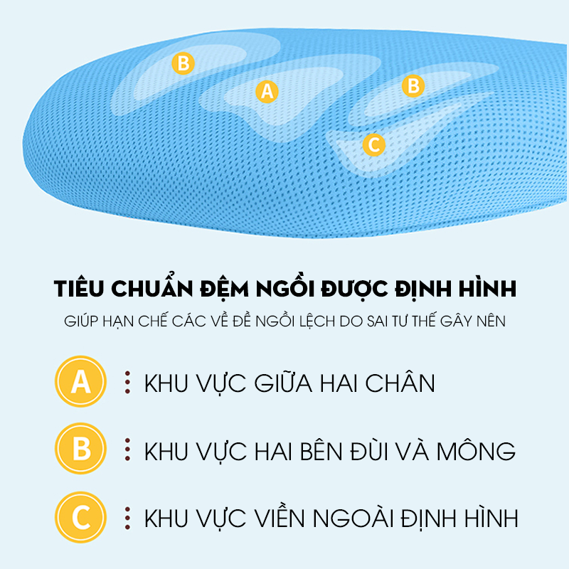 Ghế học sinh thông minh tùy chỉnh độ cao có lớp đệm dầy và có gác chân - Hàng chính hãng