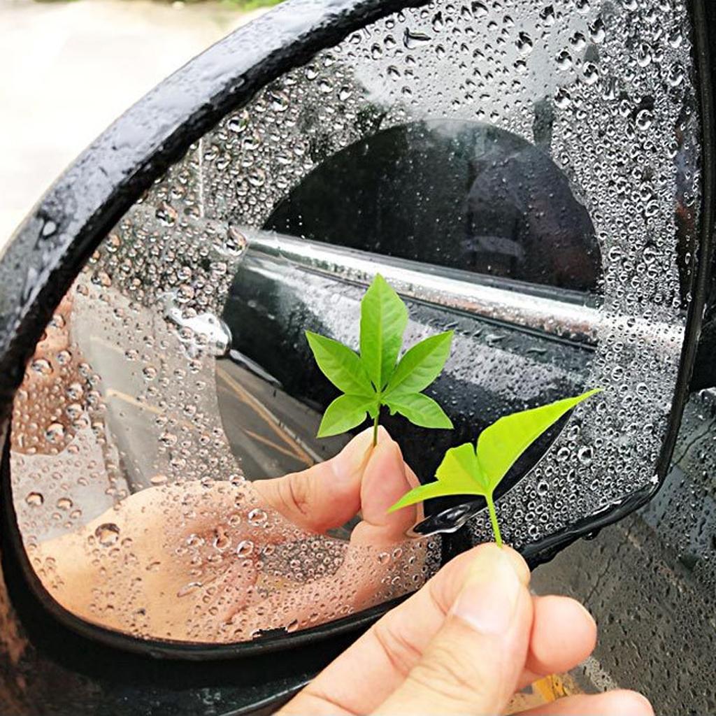 2-3pack Car Anti Fog Film Rear View Mirror Waterproof Protective Sticker L