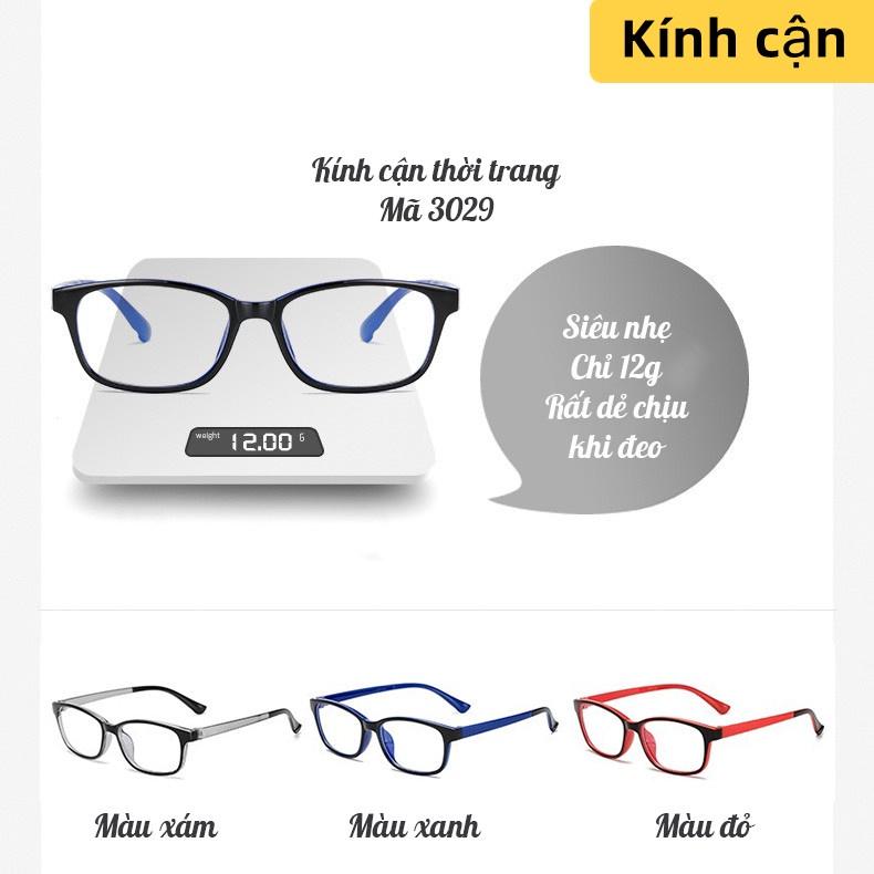 Kính Cận Học Sinh, mẫu mới hot nhất thị trường 2021 đủ độ -1.00 -tới -6.00 mã Y3029