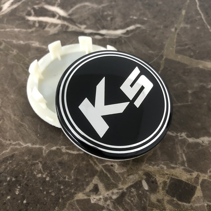 Logo chụp mâm, ốp lazang bánh xe ô tô Kia K5, đường kính 58mm