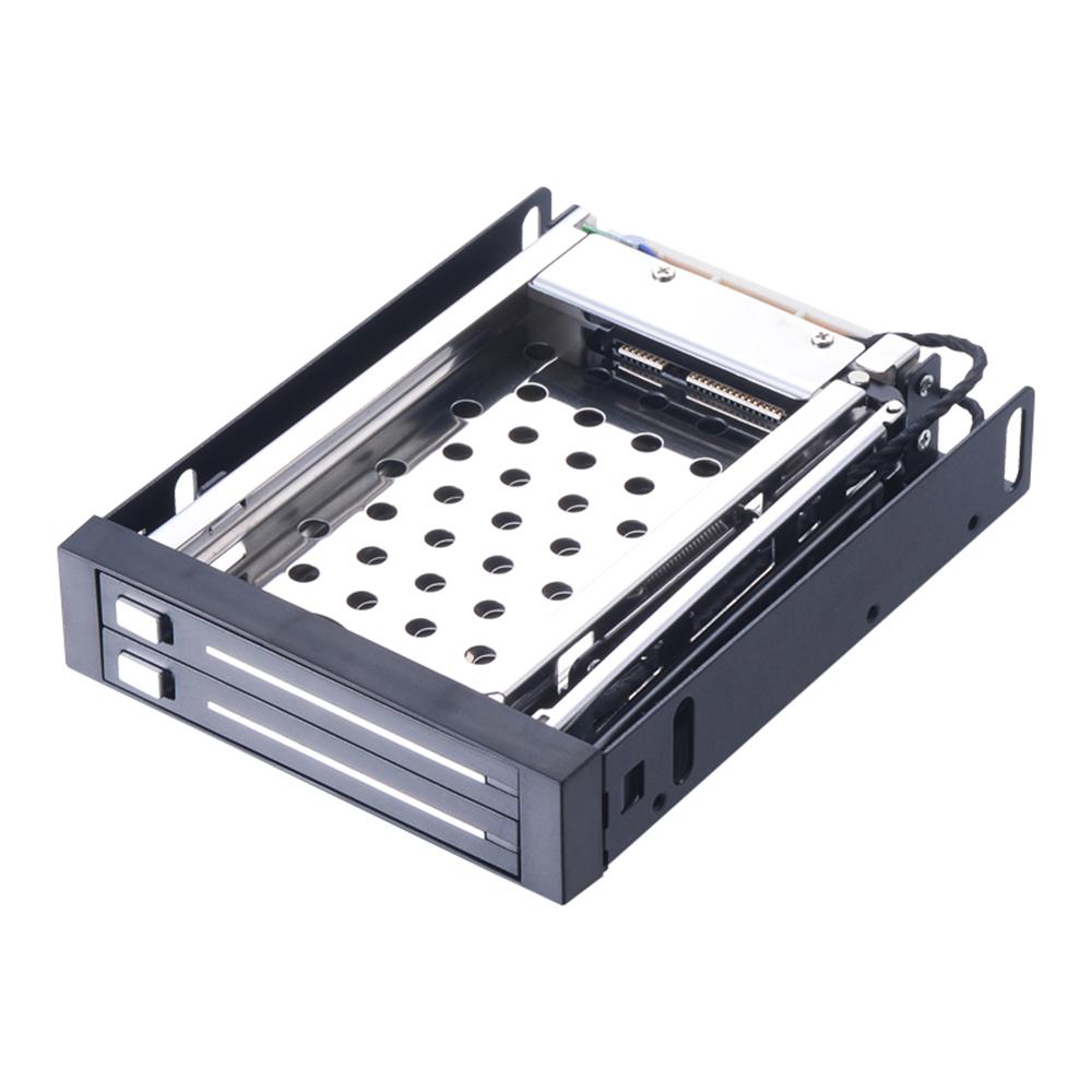 Dual Bay 2.5" Inch SATA III Hard Drive HDD & SSD Tray Caddy Internal Mobile Rack Enclosure Docking Station Hot Swap