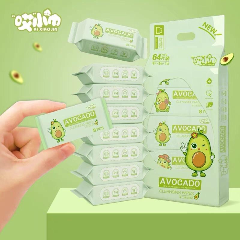 Gói Khăn Ướt Mini Bỏ Túi, Tiện Lợi , Khăn Lau Mặt Mini