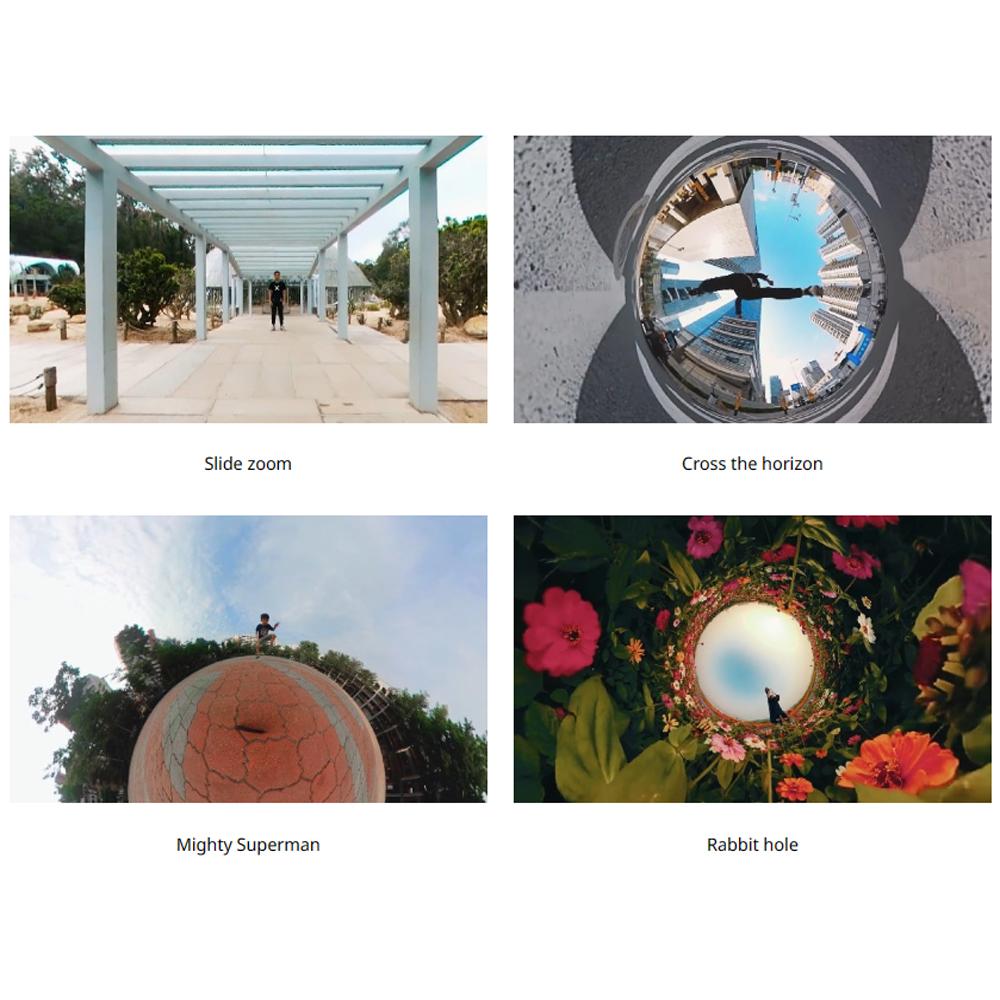 KanDao QooCam Lite Camera toàn cảnh 2D VR camera chuyển động chống rung phù hợp để chụp ảnh trên không bằng xe đạp Màu sắc: QooCam Lite