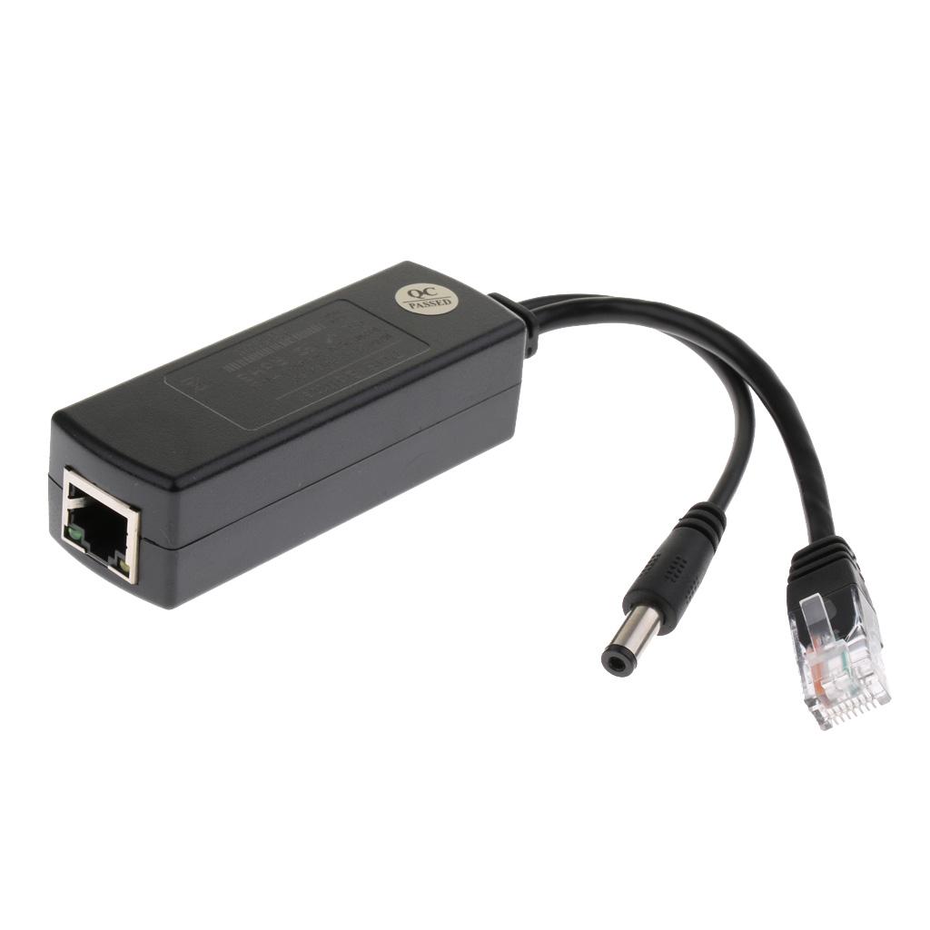 IEEE 802.3af USB Active PoE Splitter Power Over Ethernet 48V to 12 V Computer