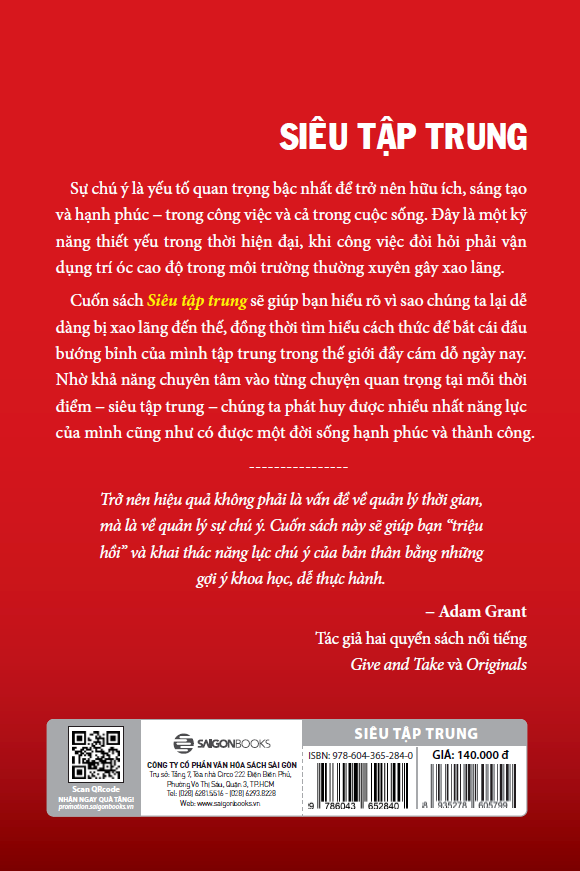 Sách Siêu Tập Trung (Tái Bản)