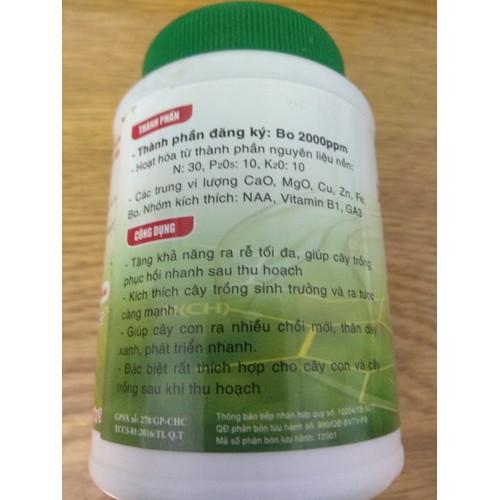 Phân bón vi lượng NPK 30-10-10+TE dưỡng cây-nảy chồi- xanh lá - bomax chai 100 gram