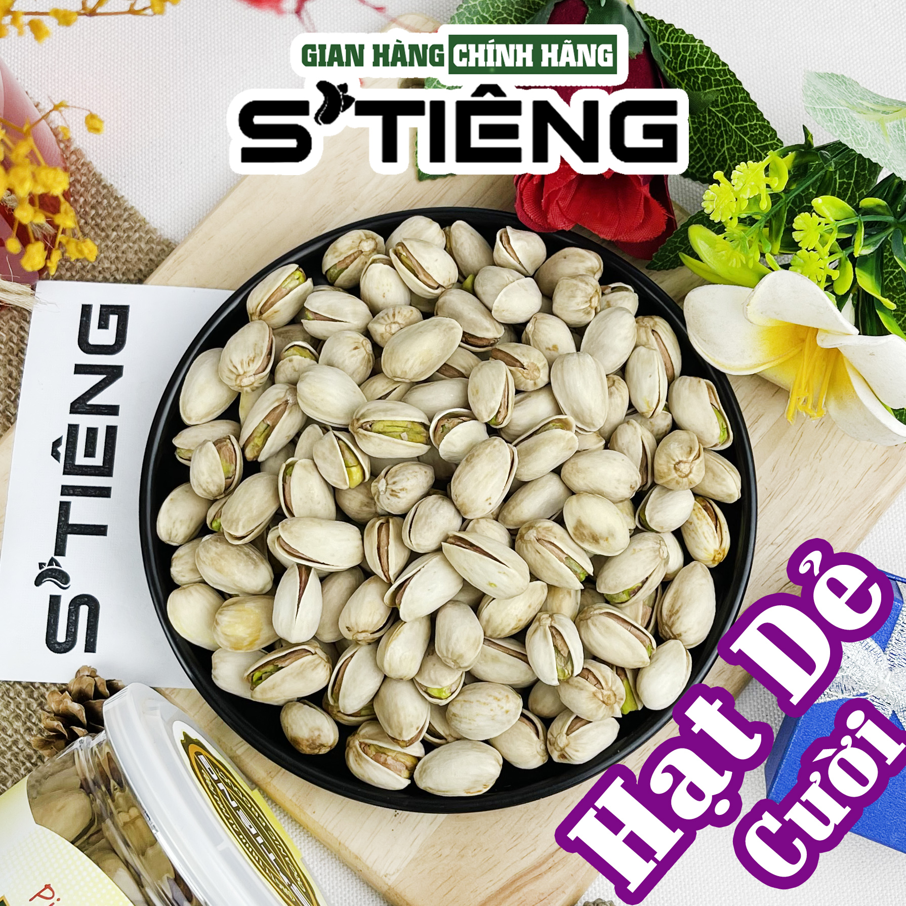Hạt Dẻ Cười Mỹ Không Tẩy Trắng S'TIÊNG Cao Cấp