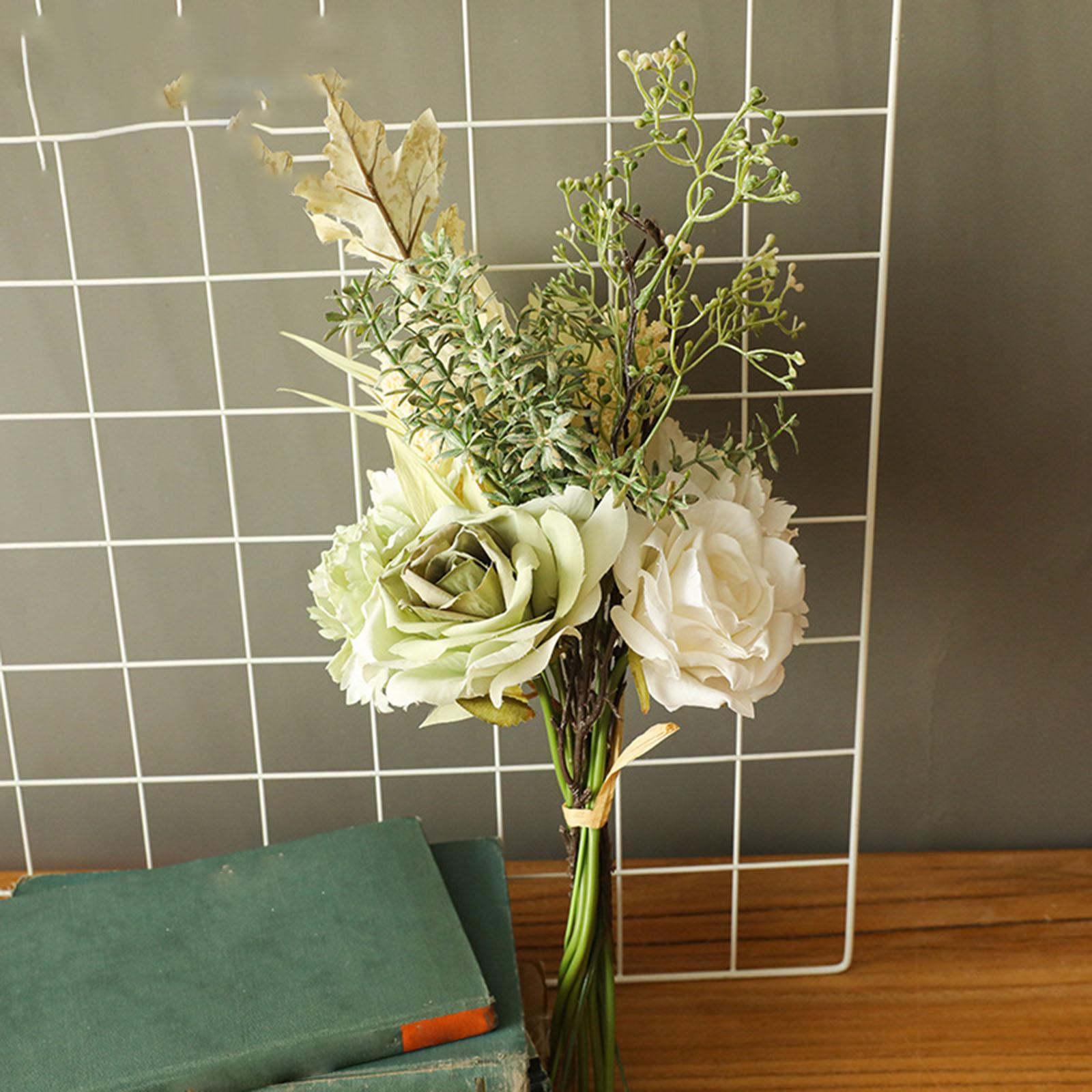 Artificial Flowers Bouquet Simulation Hydrangea Flower for Wedding Desktop Decor