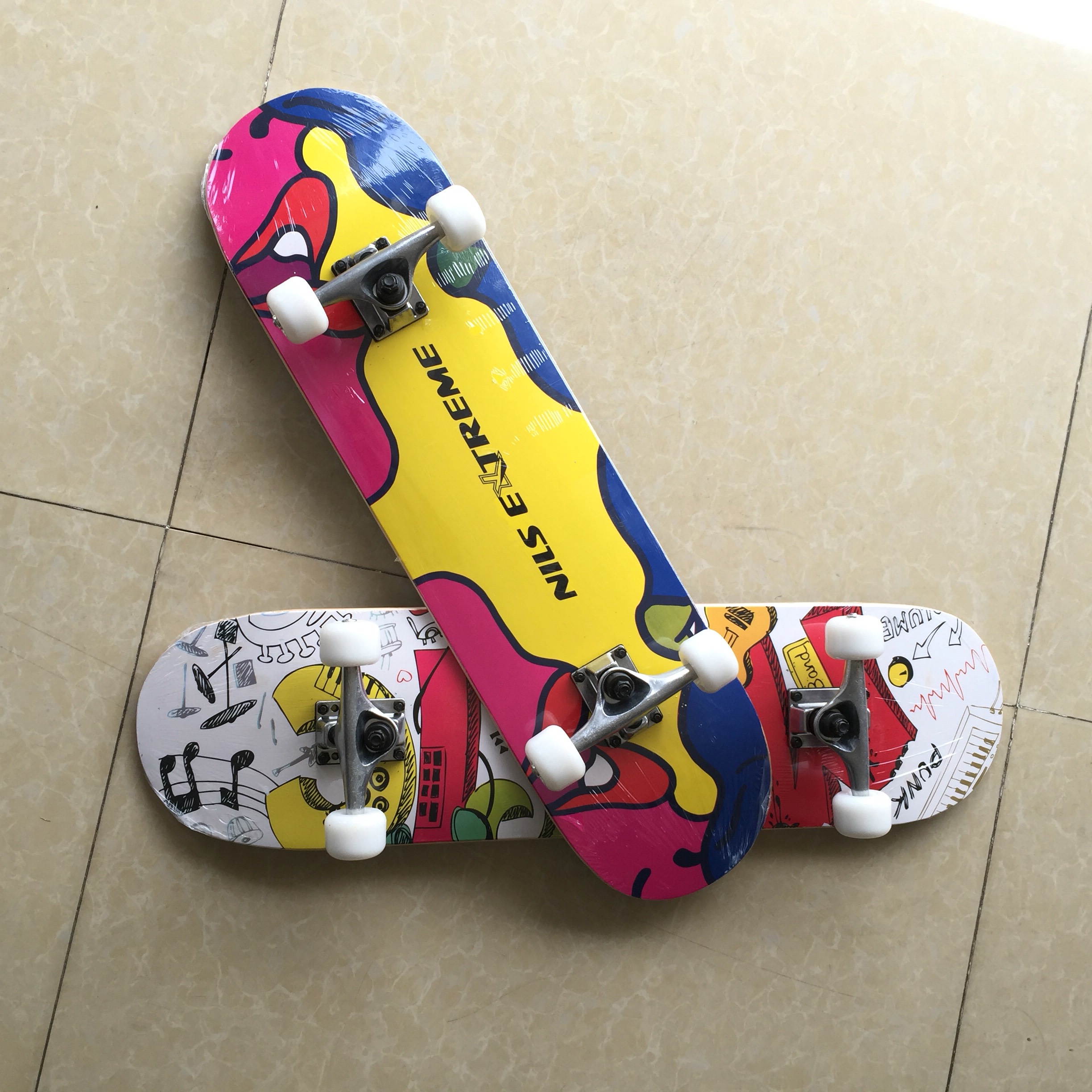 Ván trượt Skateboard bánh PU BABY PLAZA W3108C-2