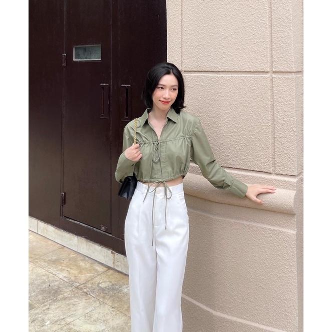 ZIEL Áo sơ mi cột dây cách điệu | Jennie Shirt