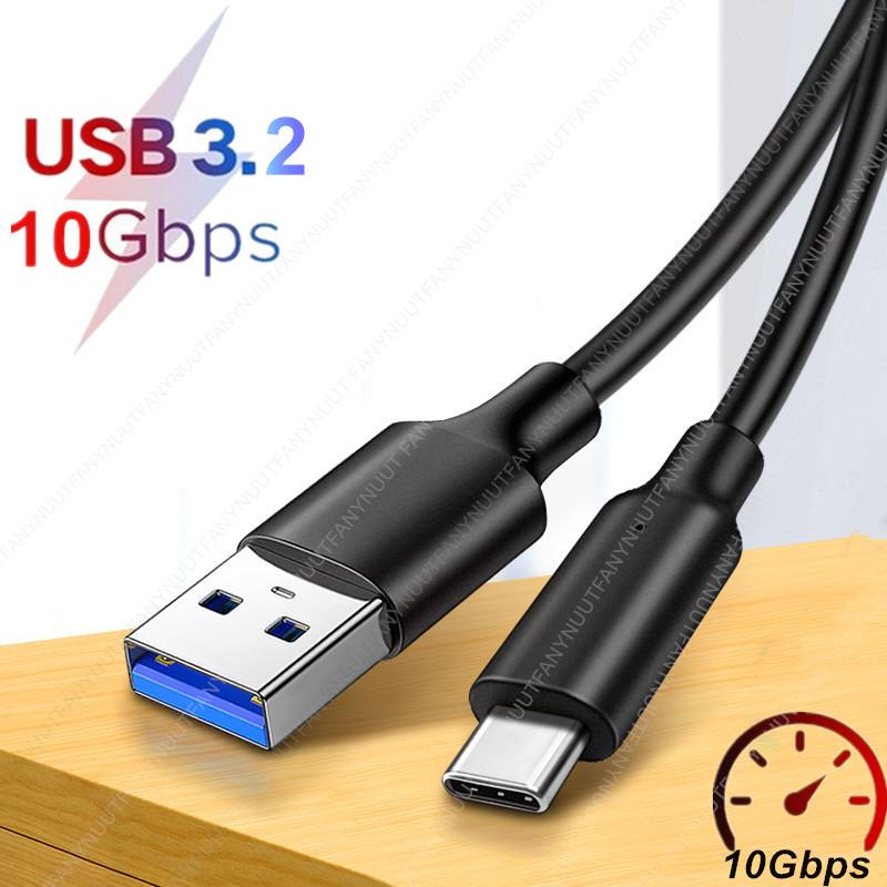 USB3.2 Gen2 10Gbps USB A sang USB C Transfer Data Data Short C SSD Cáp QC 3.0 Sạc nhanh dự phòng cho OCULUSQUEST2 VR Cáp màu: Phiên bản ABS
