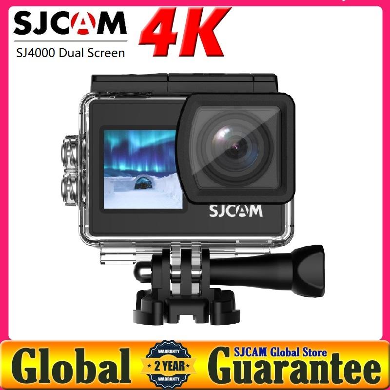 Máy ảnh hành động SJCAM SJ4000 Màn hình kép 4K 30PFS WiFi Motorcycle Xe đạp Mũ bảo hiểm Waterproof Sports Video DV Máy ảnh 4K