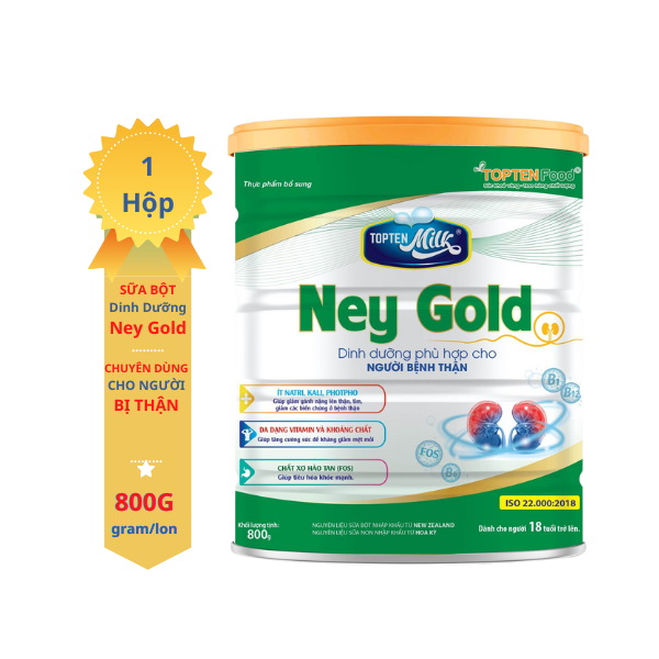 Sữa dinh dưỡng suy thận ,thận hư Ney Gold 800g topten milk